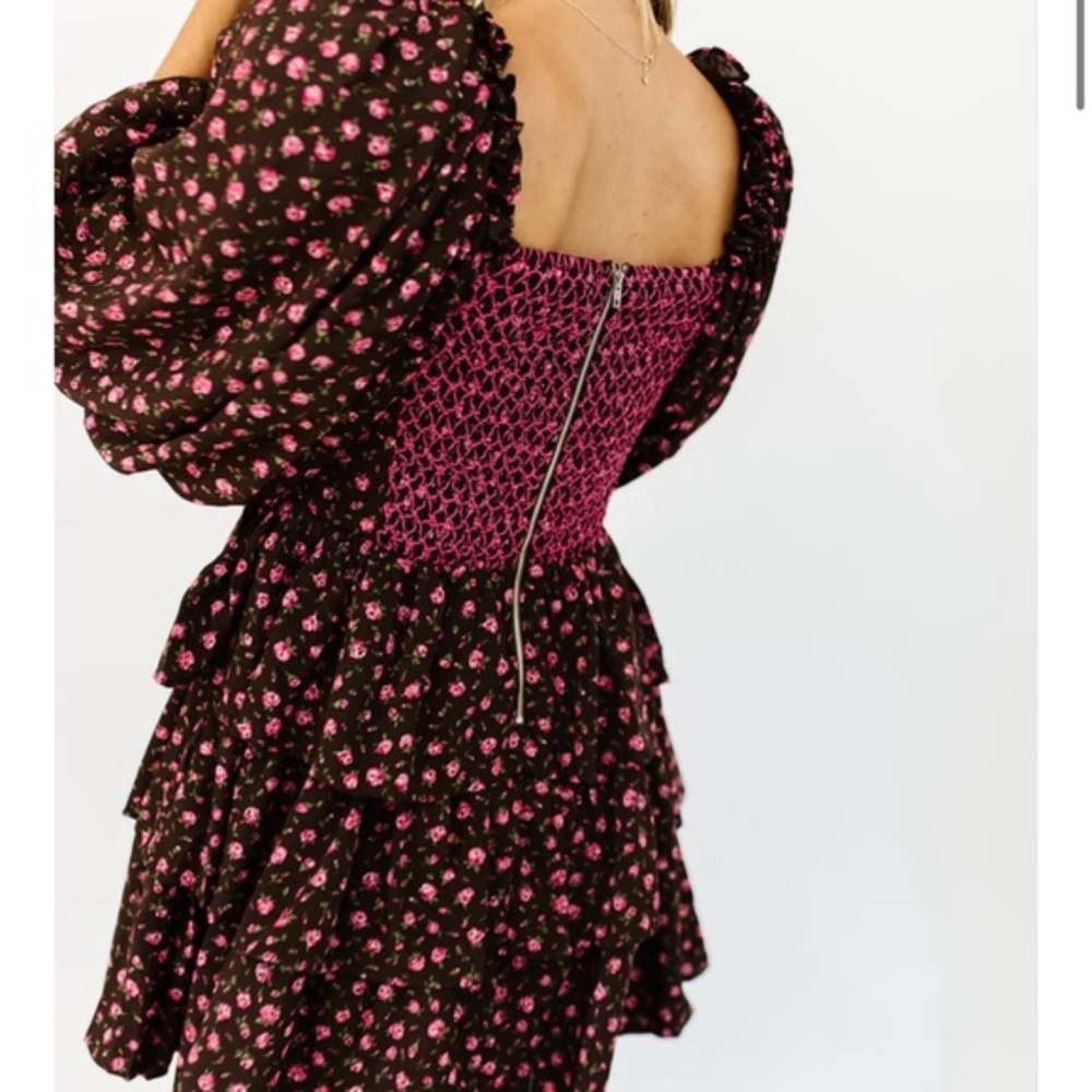 NWT puff sleeve mini dress - sofie the label